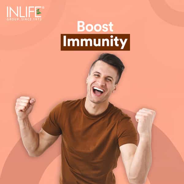 Inlife Natural Vitamin C Amla Extract With Zinc For Immunity & Skin Care - 60 Veg Tablets
