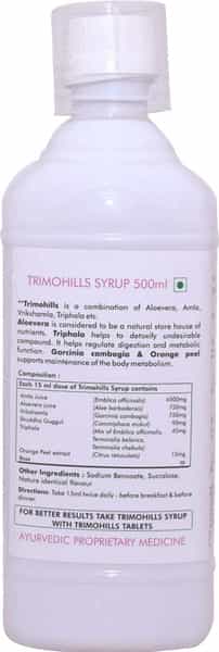 Herbal Hills Trimohills Herbal Shots 500Ml Syrup For Weight Management