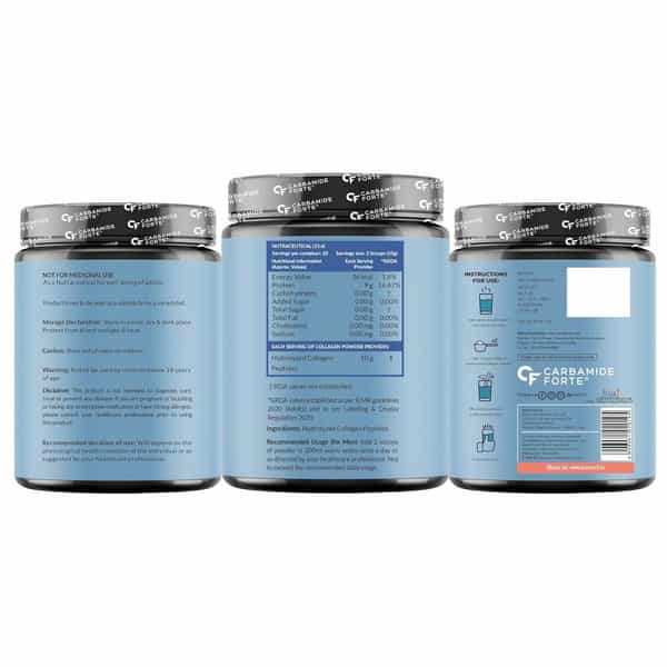 Carbamide Forte Hydrolyzed Collagen Powder Collagen Peptides | Unflavored 200G