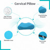 Beatxp By Pristyn Care Hard Pu Foam Cervical Bed Pillow|Orthopedic Medical Pillow |Blue