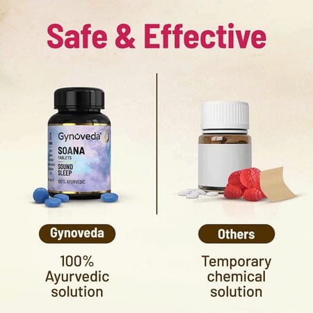 Gynoveda Ayurvedic Sleep Tablets. Boost Melatonin Naturally With Tagara Jatamansi. 120 Soana Tablets