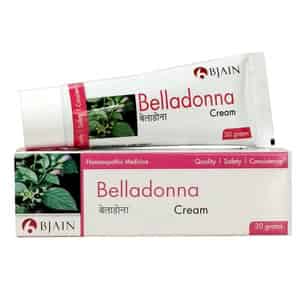 Bjain Belladona Cream For Skin Redness . Inflammation & Irritation Relief - 30gm