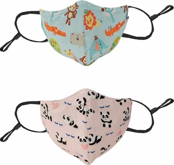 Chicco Kids Face Mask 3-6Y Panda Jungle - 2 Pcs