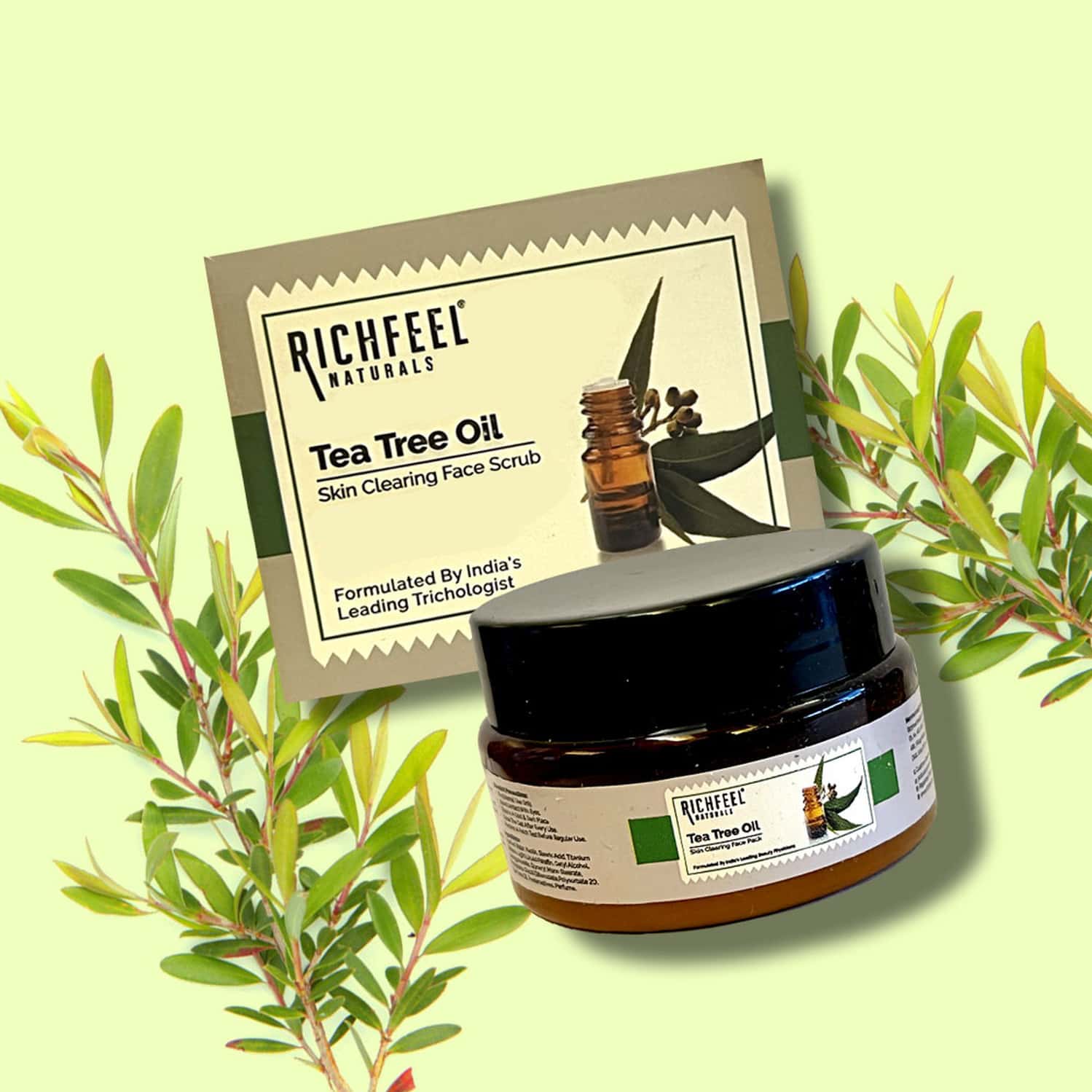 Tea Tree Oil Skin Clearing Face Scrub 50 G