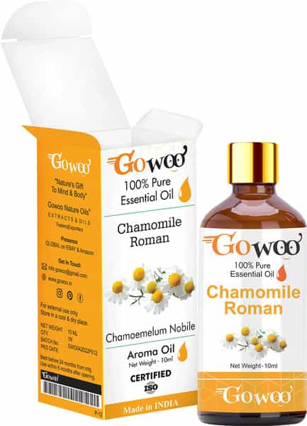 Go Woo 100% Pure Roman Chamomile Oil Virgin & Undiluted 10 Ml