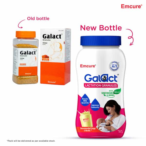 Galact Kesar Flavour Bottle Of 200Gm Granules