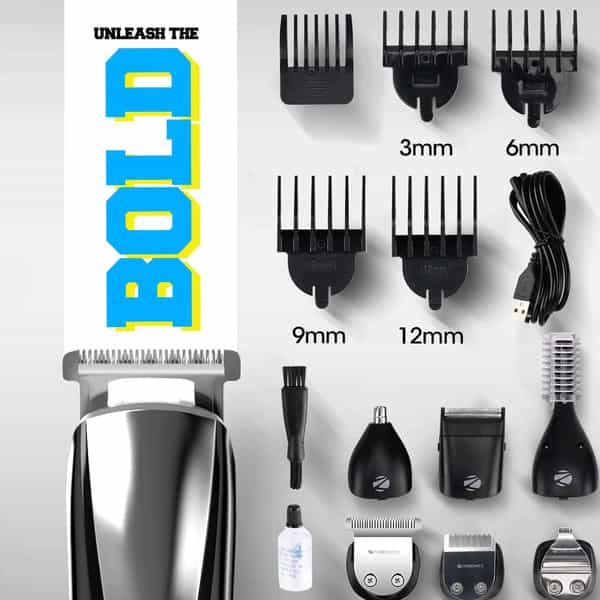Zebronics Zeb-Ht103 Corded/Cordless Trimmer With Upto 90 Min Power Backup(Blue+Grey)