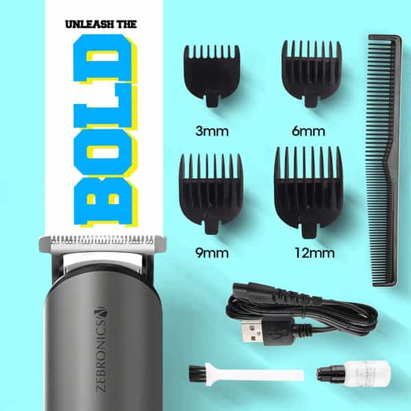 Zebronics Zeb-Ht103 Corded/Cordless Trimmer With Upto 90 Min Power Backup(Blue+Grey)