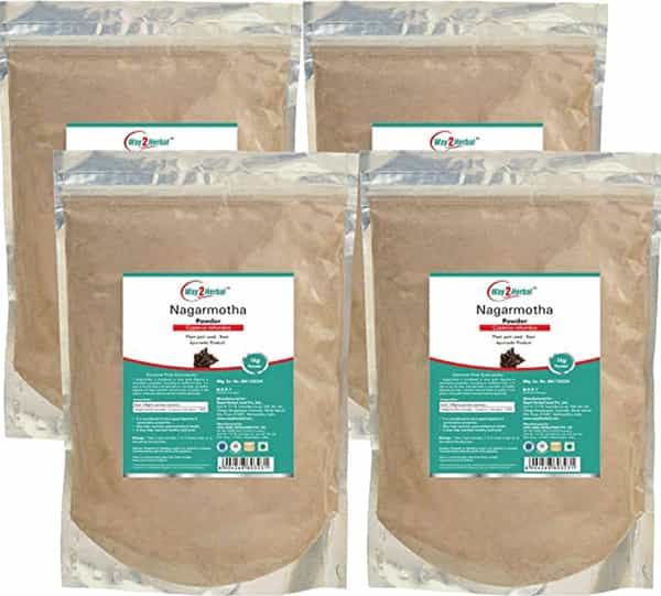 Way2herbal Nagarmotha Powder Sugar Control - 1 Kg Value Pack Of 4