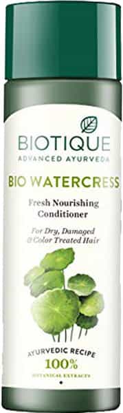Biotique Bio Water Cress Fresh Nourishing Conditioner -For Dry Damaged & Color Treated Hair 180 Ml