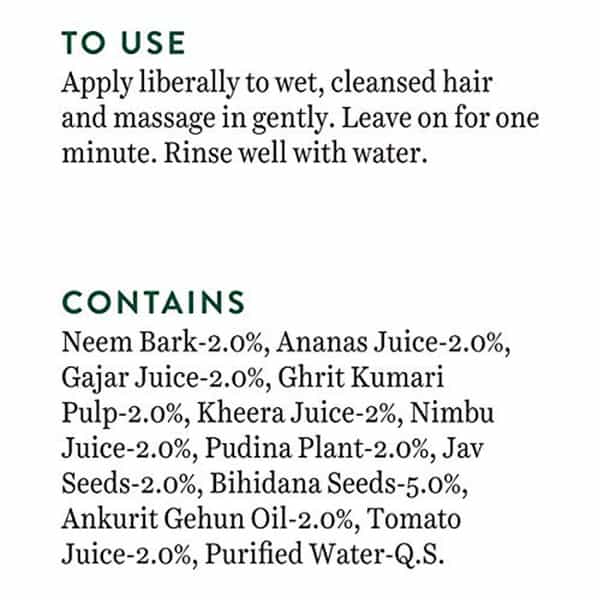 Biotique Bio Water Cress Fresh Nourishing Conditioner -For Dry Damaged & Color Treated Hair 180 Ml