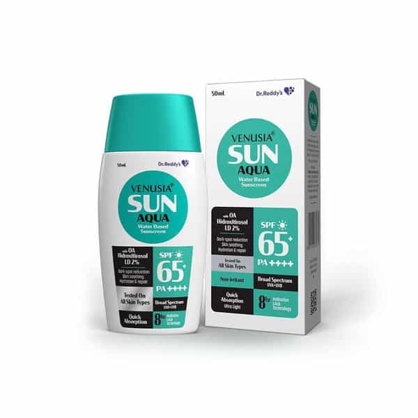 Venusia Sunscreen - Spf 65 Pa++++ Aqua Water Based || Uva Uvb Protection |50 Ml X Pack Of 2 (100 Ml)
