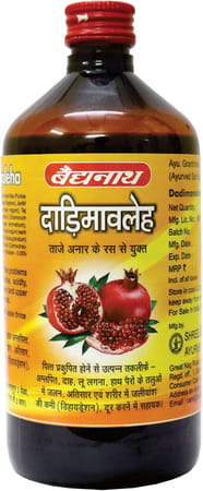 Baidyanath Nagpur Dadimavaleha Syrup With Pomegranate Immunity Booster 450 Ml