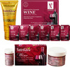 Nutriglow Natural's Set Of 3 Wine Facial Kit (60Gm) Bleach (43Gm) & Radiance Booster Foam (65Ml)