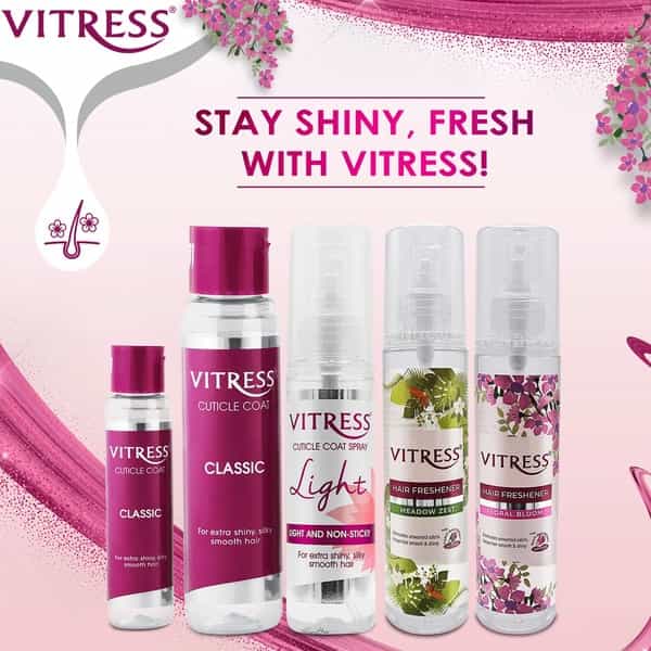 Vitress Hair Freshener Floral Bloom Hair Spray - 100Ml