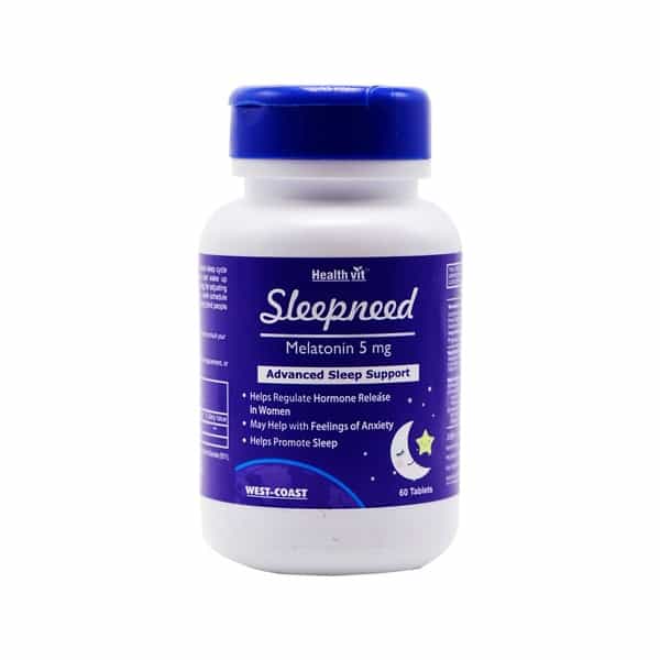 Healthvit Sleepneed Melatonin 5 Mg Advanced Sleep Support - 60 Tablets
