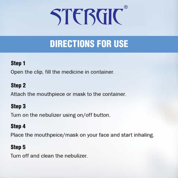 Stergic Lumia Portable Mesh Nebulizer Handheld | One Touch Operation | Lightweight | Travel Friendly