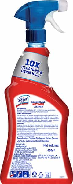Lizol Power Kitchen Cleaner Bottle Of 450 Ml
