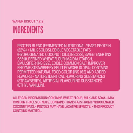 Superyou Strawberry Protein Wafer Bars (Pack Of 10)|10 Gram Protein | 3 Gram Fiber| No Added Sugar