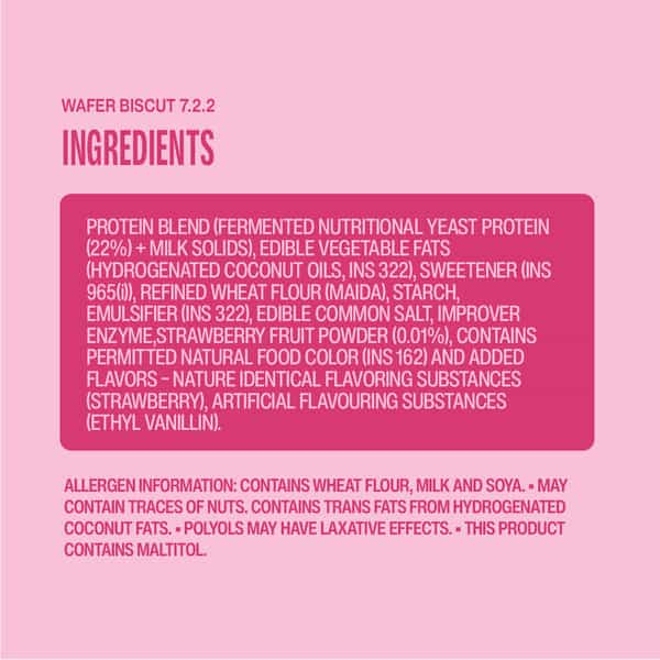 Superyou Strawberry Protein Wafer Bars (Pack Of 10)|10 Gram Protein | 3 Gram Fiber| No Added Sugar