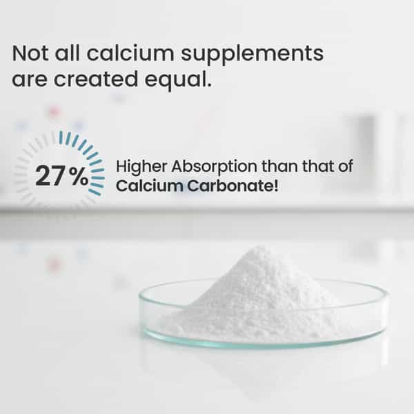 Neuherbs True Calcium Supplement For Men & Women With Vitamin D3 | Magnesium | Bone Health - 60 Tabs