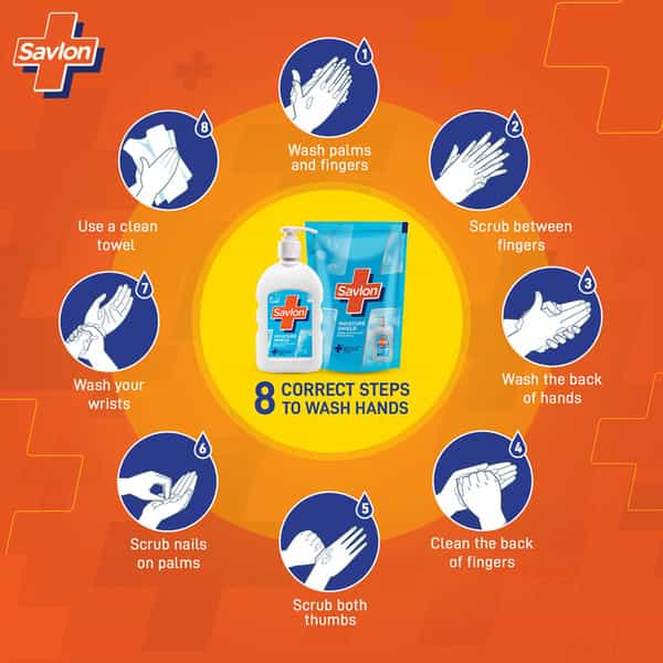 Savlon Moisture Shield Germ Protection Liquid Handwash 200Ml Pump + 175Ml Refill