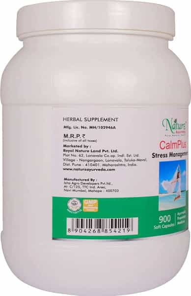 Naturz Ayurveda Calmplus - 900 Capsules (Pack Of 4)