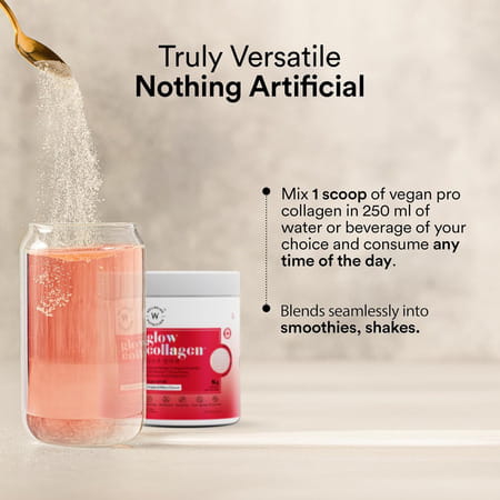 Wellbeing Nutrition Glow Collagen With Glutathione | For Women & Men | 250g - Tropical Bliss Flavor