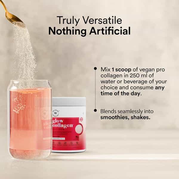 Wellbeing Nutrition Glow Collagen With Glutathione | For Women & Men | 250G - Tropical Bliss Flavor
