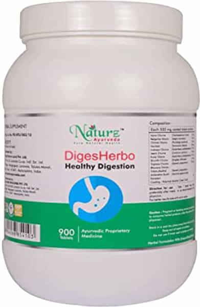 Naturz Ayurveda Digesherbo - 900 Tablets (Pack Of 5)