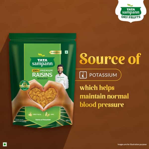 Tata Sampann Pure Raisins Seedless/Kishmish| 500G