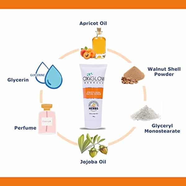 Oxyglow Herbals Apricote & Jojoba Scrub 100 Gram