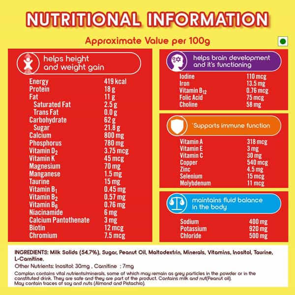 Complan Nutritional Drink | Creamy Classic | Box 500 Gm