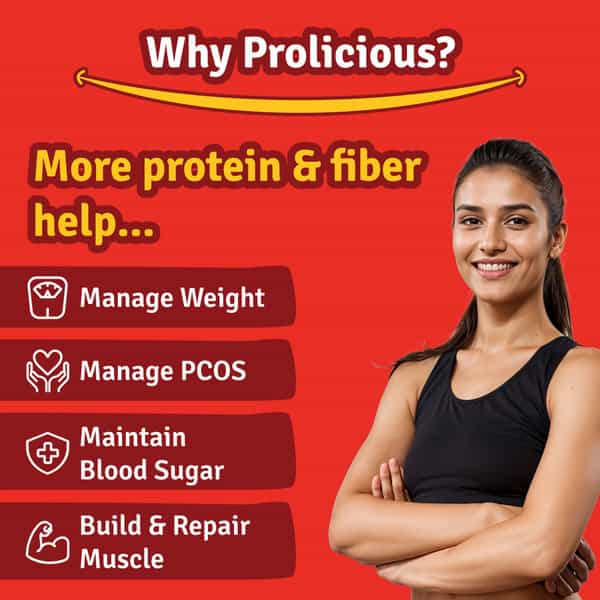 Prolicious High Protein & High Fiber Desi Masala Thins | Gluten Free | No Maida | Jain | 7X50g
