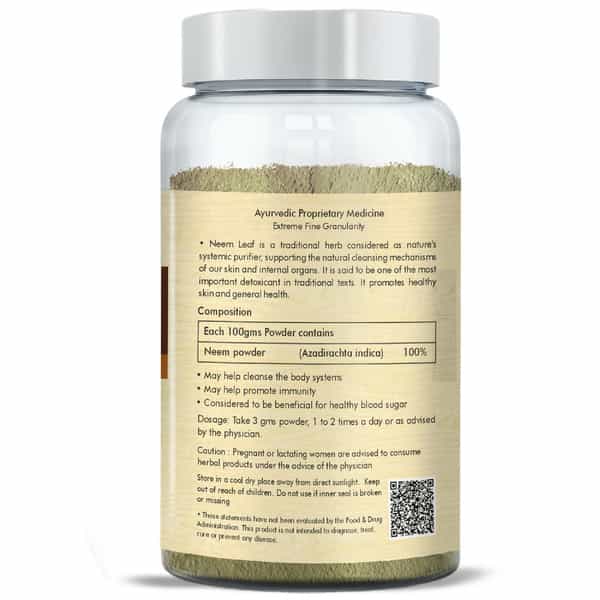 Herbal Hills Neem Patra Powder - 100 Gms (Pack Of 2)