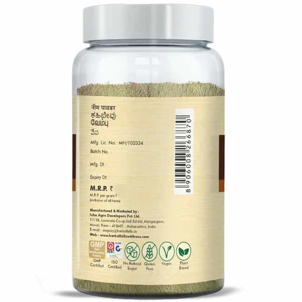 Herbal Hills Neem Patra Powder - 100 Gms (Pack Of 2)