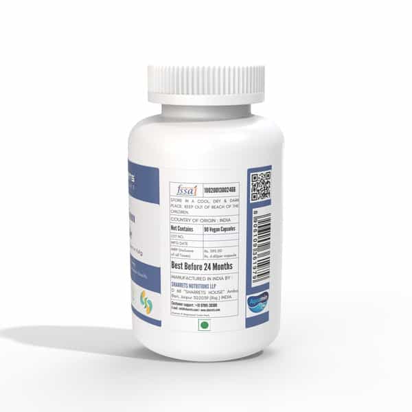 Sharrets Natural Marine Magnesium Vegan Supplement | Gluten Free - Pack Of 3 | 90 Units Each