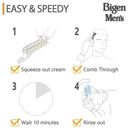 Bigen Men'S Speedy Color Brown Black 102 80g