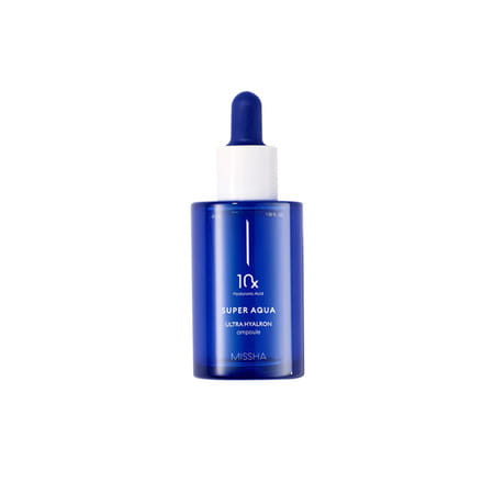 Missha Super Aqua Ultra Hyalron Ampoule - Hyaluronic Acid Formula - Intense Hydration - 47ml