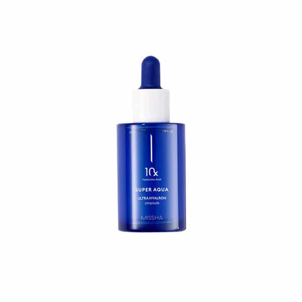 Missha Super Aqua Ultra Hyalron Ampoule - Hyaluronic Acid Formula - Intense Hydration - 47Ml