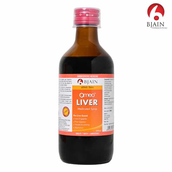 Bjain Omeo Liver Medicated Syrup | Liver Health Tonic & Detoxification - 200Ml