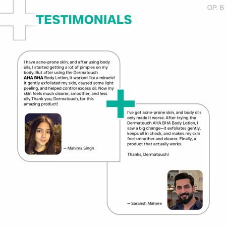 Dermatouch Aha 10% Bha 1% Body Lotion For Men & Women - Suitable For All Skin Types 200 Ml