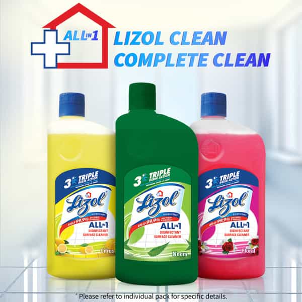 Lizol Disinfectant Floor Cleaner (Neem) - 975Ml