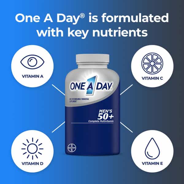 One A Day Men's 50+ Multivitamins | 100 Tablets