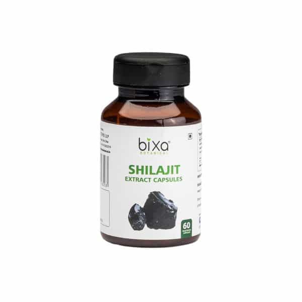Bixa Botanical Shilajit Extract 60 Veg Capsules (450Mg) 40% Fulvic Acid-Boost Stamina