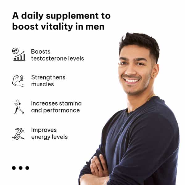 Hk Vitals Testo Bold (60 Tablets) | Testosterone Booster For Men| For Energy