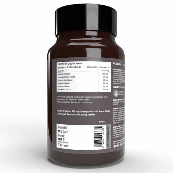 Hk Vitals Testo Bold (60 Tablets) | Testosterone Booster For Men| For Energy