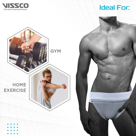 Vissco Scrotal Support | Helps To Relieve Pain | Discomfort | Strain Of Sagging Testicles - Medium