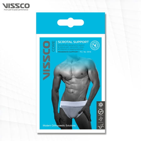 Vissco Scrotal Support | Helps To Relieve Pain | Discomfort | Strain Of Sagging Testicles - Medium
