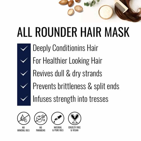 Stbotanica Moroccan Argan Hair Mask-Deep Conditioning & Hydration For Healthier Looking Hair-200 Ml